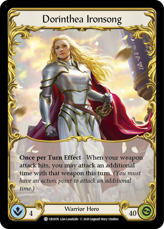 Dorinthea Ironsong [CRU076] (Crucible of War)  1st Edition Normal | The CG Realm