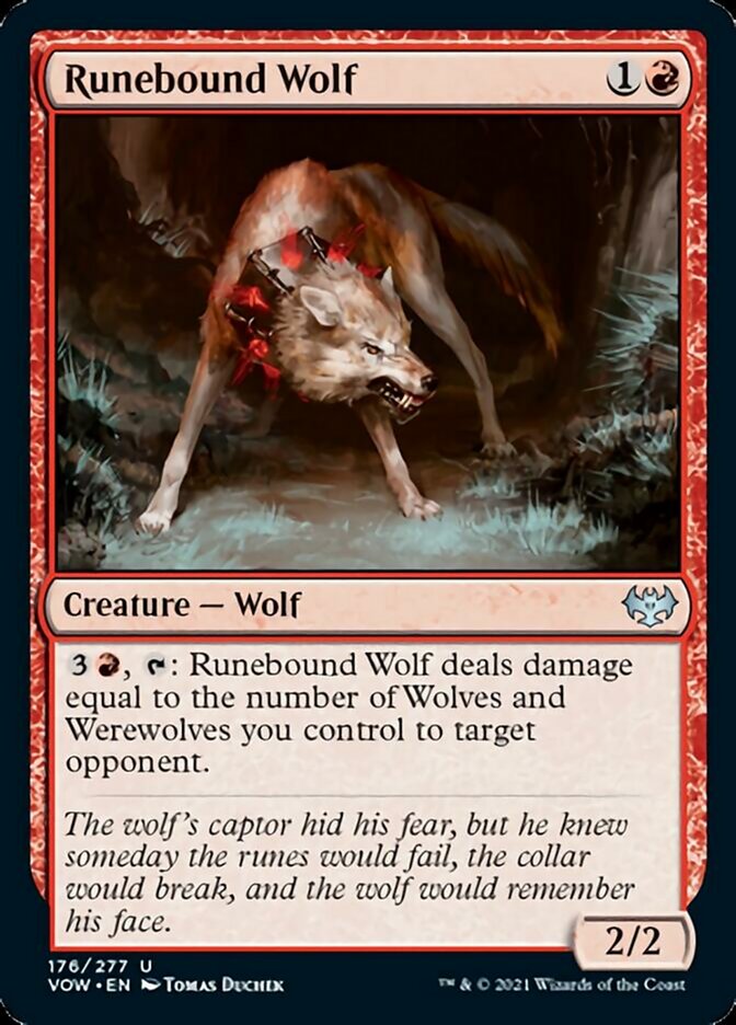 Runebound Wolf [Innistrad: Crimson Vow] | The CG Realm