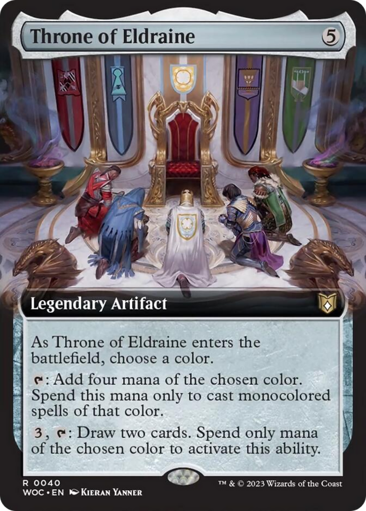 Throne of Eldraine (Extended Art) [Wilds of Eldraine Commander] | The CG Realm