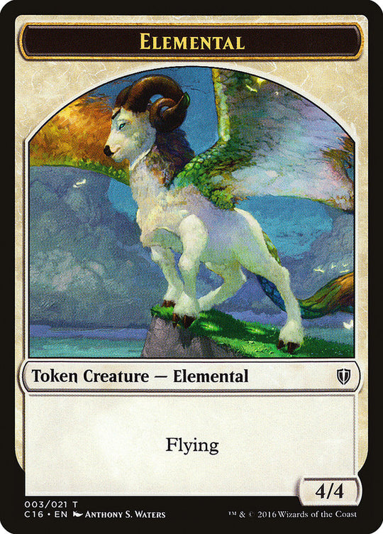 Elemental // Soldier Double-Sided Token (C16-3 // 5) - Commander 2016 Tokens
