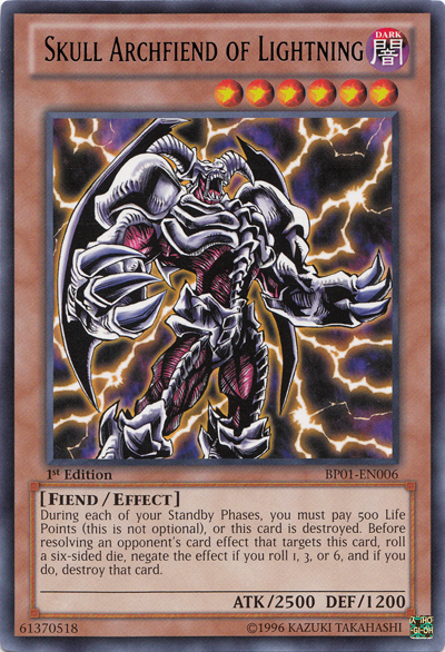 Skull Archfiend of Lightning [BP01-EN006] Rare | The CG Realm