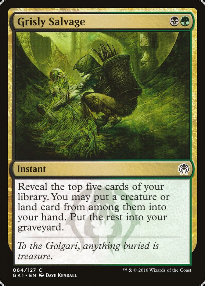 Grisly Salvage [Guilds of Ravnica Guild Kit] | The CG Realm