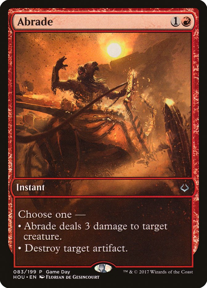 Abrade (Game Day) [Hour of Devastation Promos] | The CG Realm