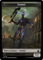 Saproling // Zombie Double-Sided Token [Ravnica Remastered Tokens] | The CG Realm