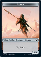 Golem (027) // Thopter Double-Sided Token [Commander 2021 Tokens] | The CG Realm