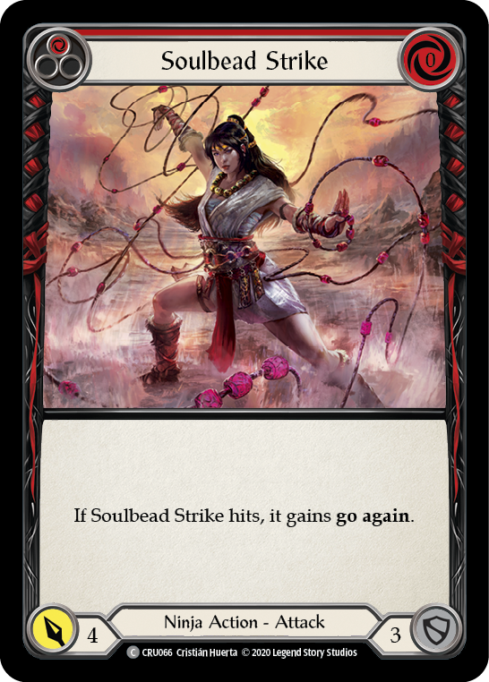 Soulbead Strike (Red) [CRU066] (Crucible of War)  1st Edition Normal | The CG Realm