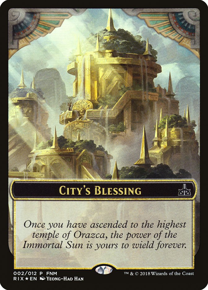 City's Blessing // Elemental Double-sided Token (FNM-002) - Friday Night Magic 2018 Foil