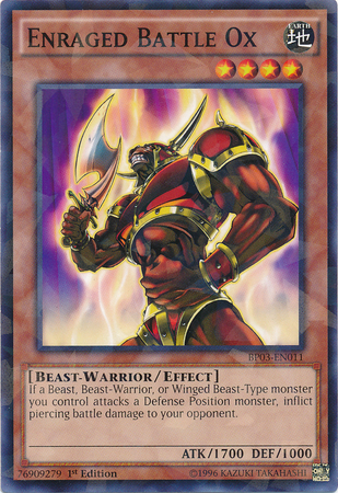 Enraged Battle Ox [BP03-EN011] Shatterfoil Rare | The CG Realm