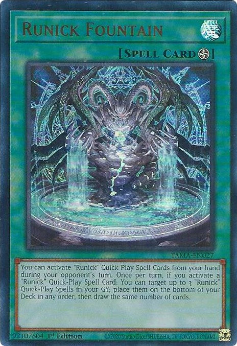 Runick Fountain [TAMA-EN027] Ultra Rare | The CG Realm