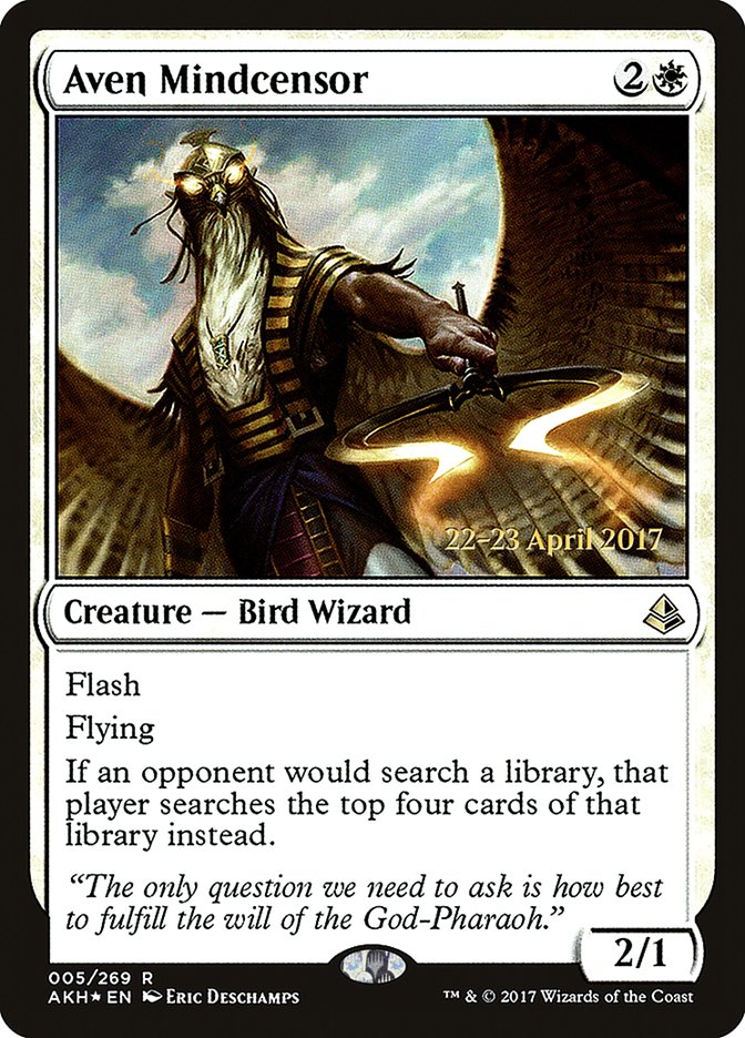 Aven Mindcensor [Amonkhet Prerelease Promos] | The CG Realm