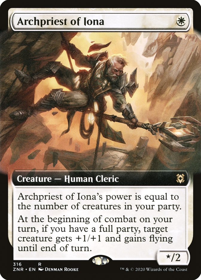 Archpriest of Iona (Extended Art) [Zendikar Rising] | The CG Realm