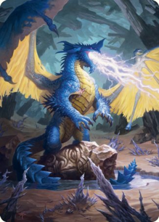 Blue Dragon Art Card [Dungeons & Dragons: Adventures in the Forgotten Realms Art Series] | The CG Realm