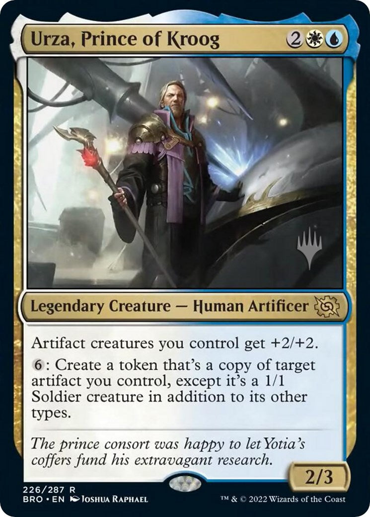 Urza, Prince of Kroog (Promo Pack) [The Brothers' War Promos] | The CG Realm