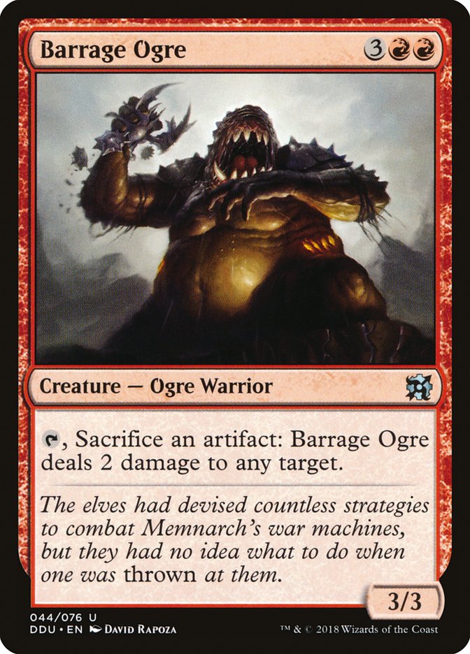 Barrage Ogre [Duel Decks: Elves vs. Inventors] | The CG Realm
