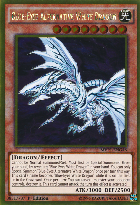 Blue-Eyes Alternative White Dragon [MVP1-ENG46] Gold Rare | The CG Realm