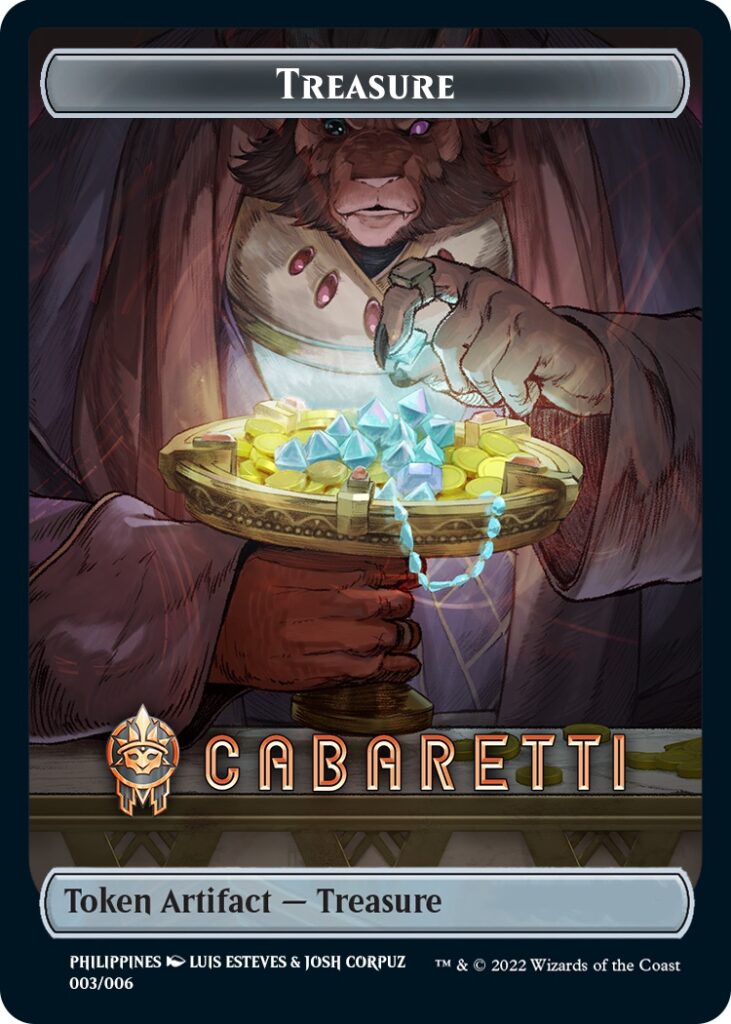 Treasure Token (Cabaretti) (Southeast Asia Artists) [Streets of New Capenna Tokens] | The CG Realm