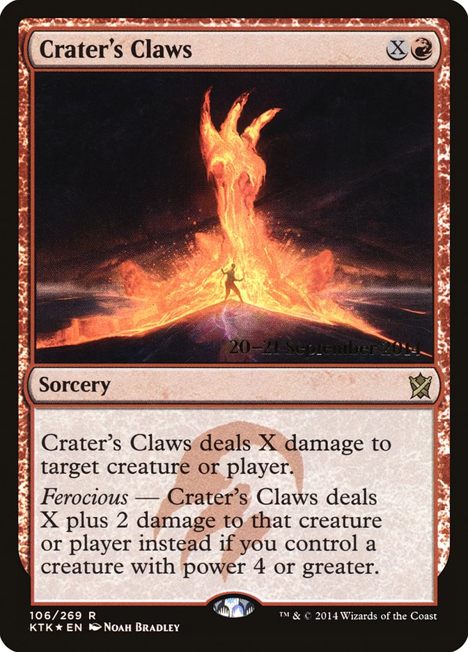 Crater's Claws [Khans of Tarkir Prerelease Promos] | The CG Realm
