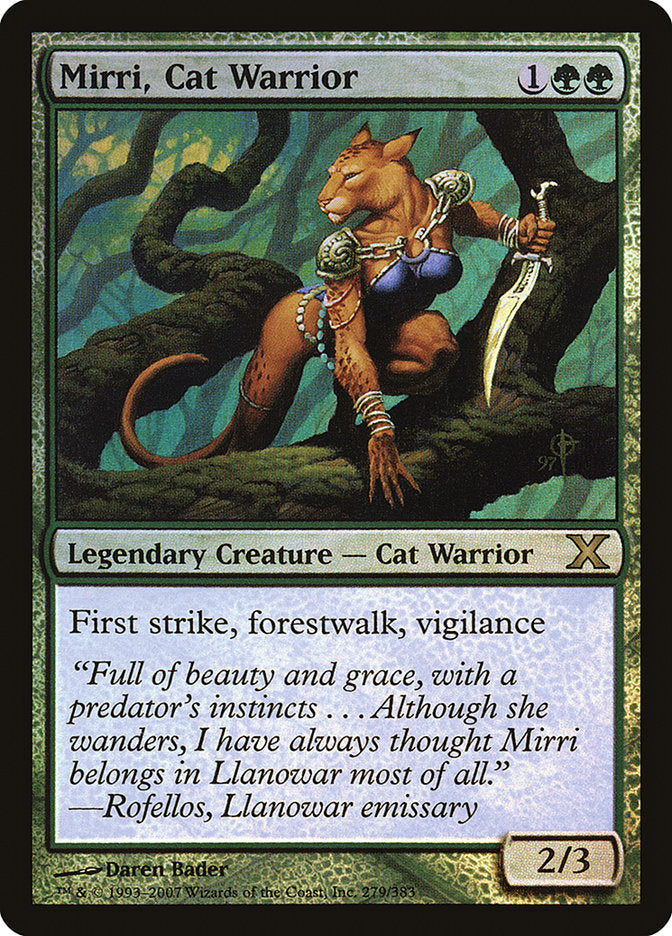 Mirri, Cat Warrior (Premium Foil) [Tenth Edition] | The CG Realm