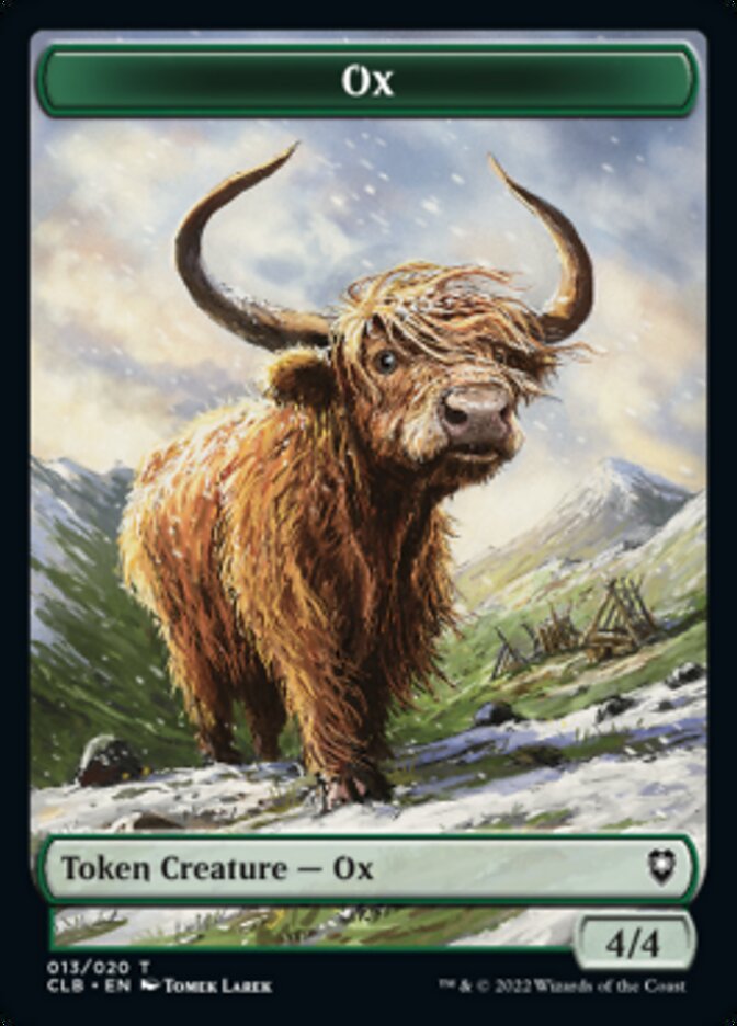 Ox Token [Commander Legends: Battle for Baldur's Gate Tokens] | The CG Realm