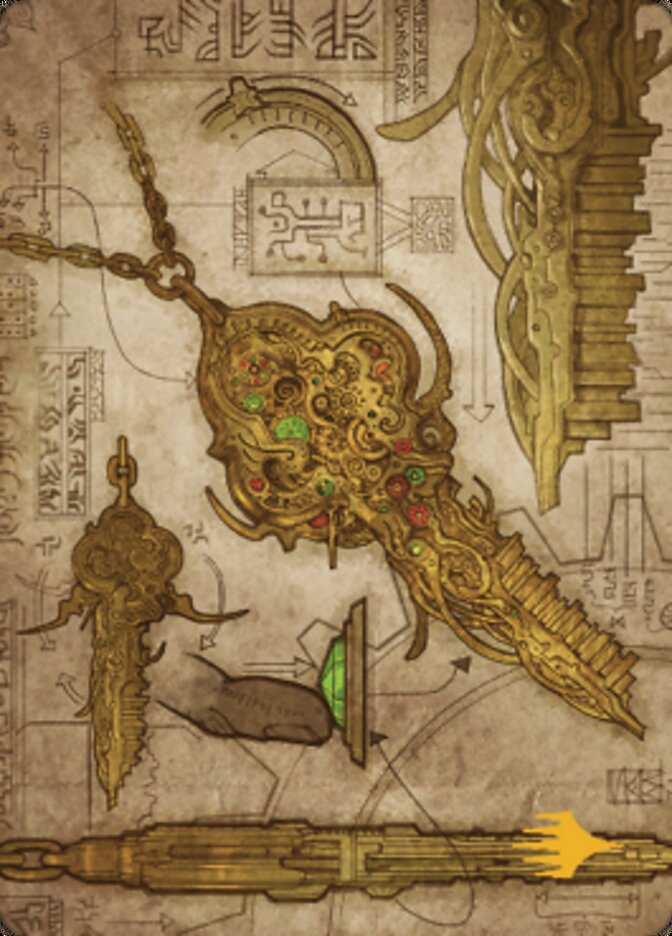 Key to the City Art Card (Gold-Stamped Planeswalker Symbol) [The Brothers' War Art Series] | The CG Realm