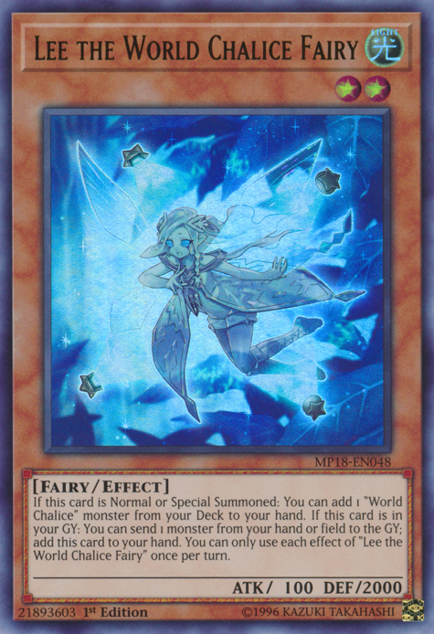 Lee the World Chalice Fairy [MP18-EN048] Ultra Rare | The CG Realm