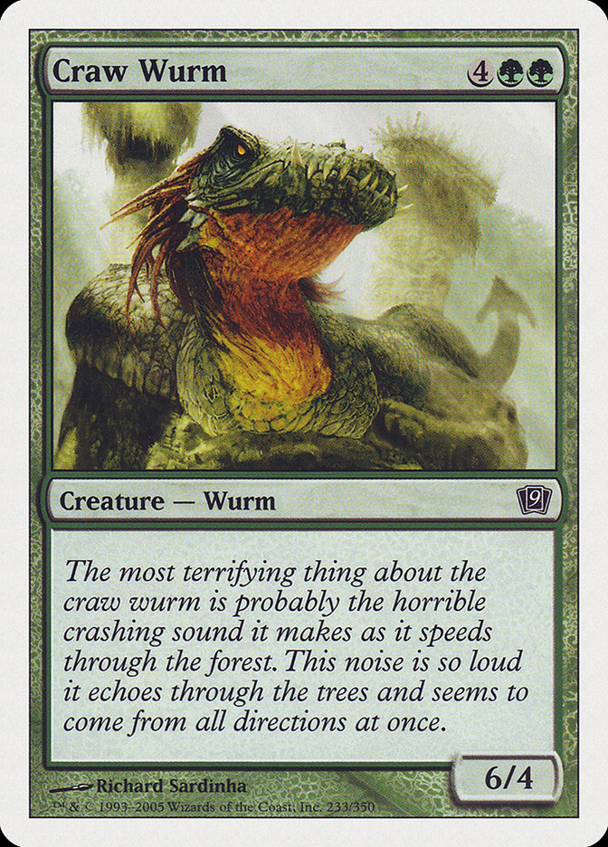 Craw Wurm [Ninth Edition] | The CG Realm