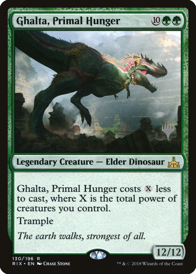 Ghalta, Primal Hunger (Promo Pack) [Rivals of Ixalan Promos] | The CG Realm
