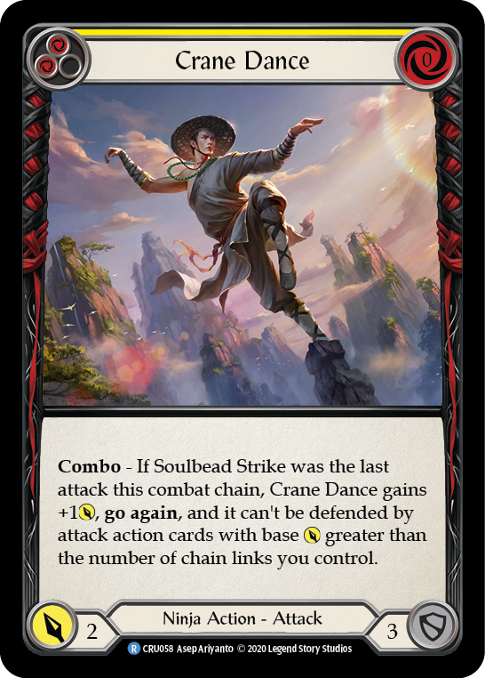 Crane Dance (Yellow) [CRU058] (Crucible of War)  1st Edition Normal | The CG Realm