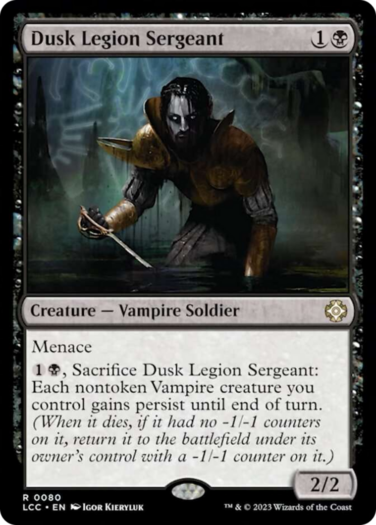 Dusk Legion Sergeant [The Lost Caverns of Ixalan Commander] | The CG Realm
