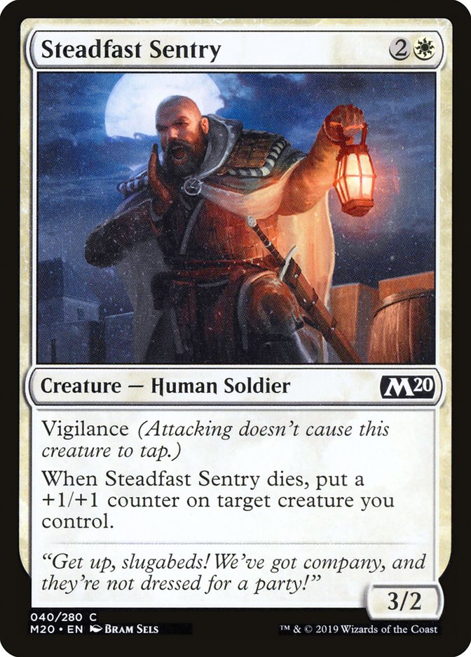 Steadfast Sentry [Core Set 2020] | The CG Realm