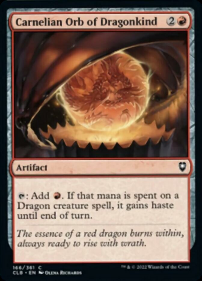 Carnelian Orb of Dragonkind [Commander Legends: Battle for Baldur's Gate] | The CG Realm