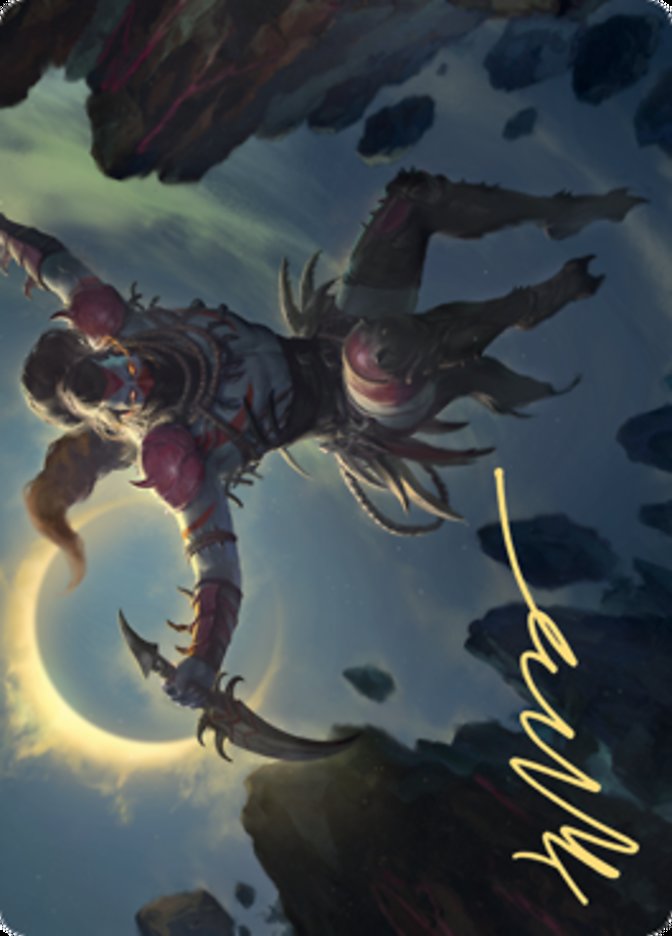 Nighthawk Scavenger Art Card (Gold-Stamped Signature) [Zendikar Rising Art Series] | The CG Realm