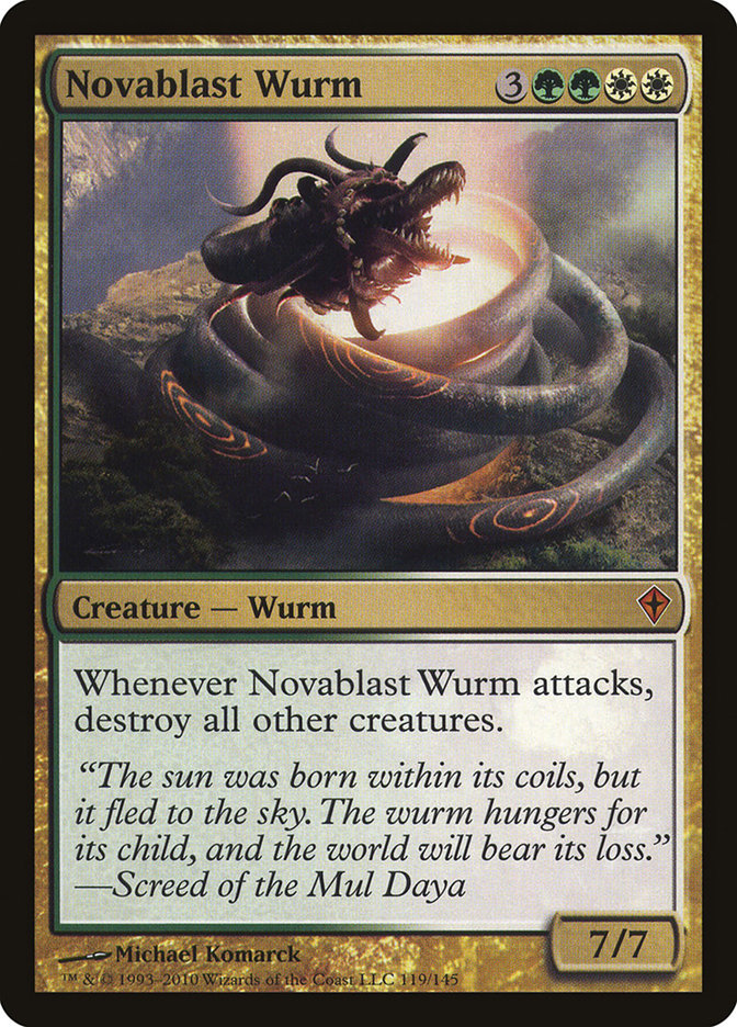 Novablast Wurm [Worldwake] | The CG Realm