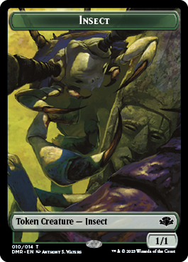 Insect Token [Dominaria Remastered Tokens] | The CG Realm