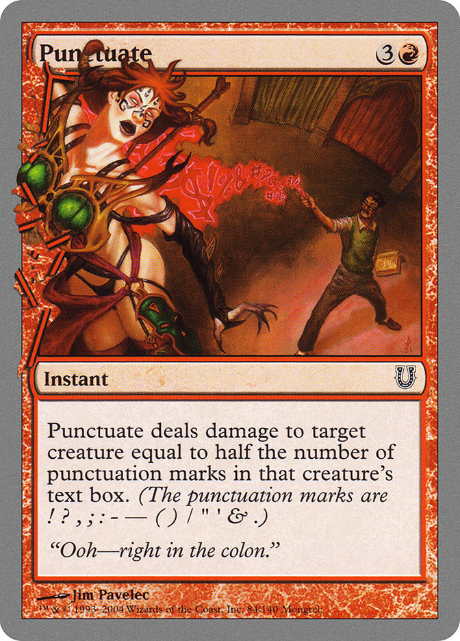 Punctuate [Unhinged] | The CG Realm