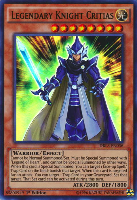 Legendary Knight Critias [DRL3-EN056] Ultra Rare | The CG Realm