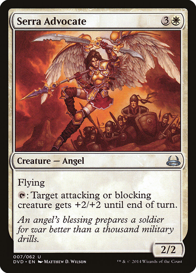 Serra Advocate (Divine vs. Demonic) [Duel Decks Anthology] | The CG Realm