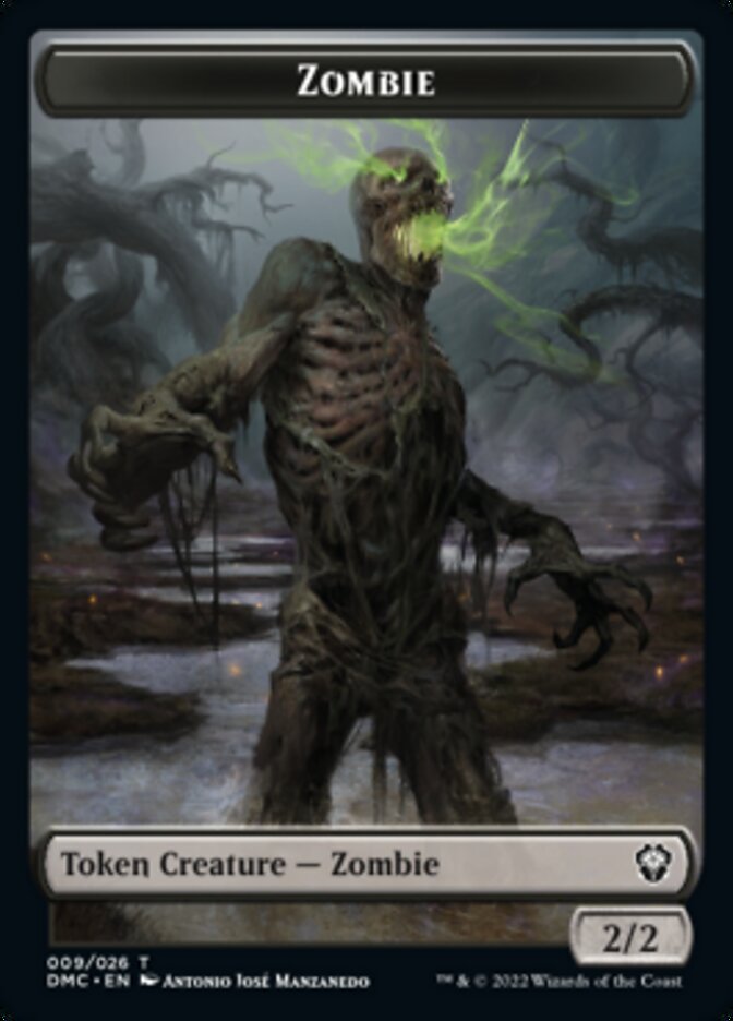 Zombie Token [Dominaria United Commander Tokens] | The CG Realm
