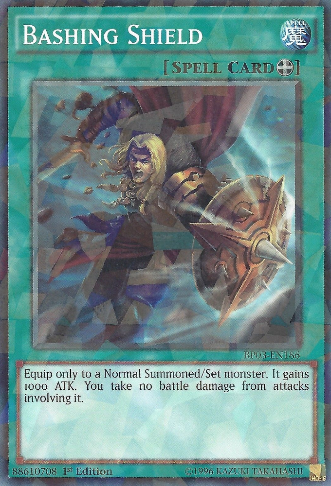 Bashing Shield [BP03-EN186] Shatterfoil Rare | The CG Realm