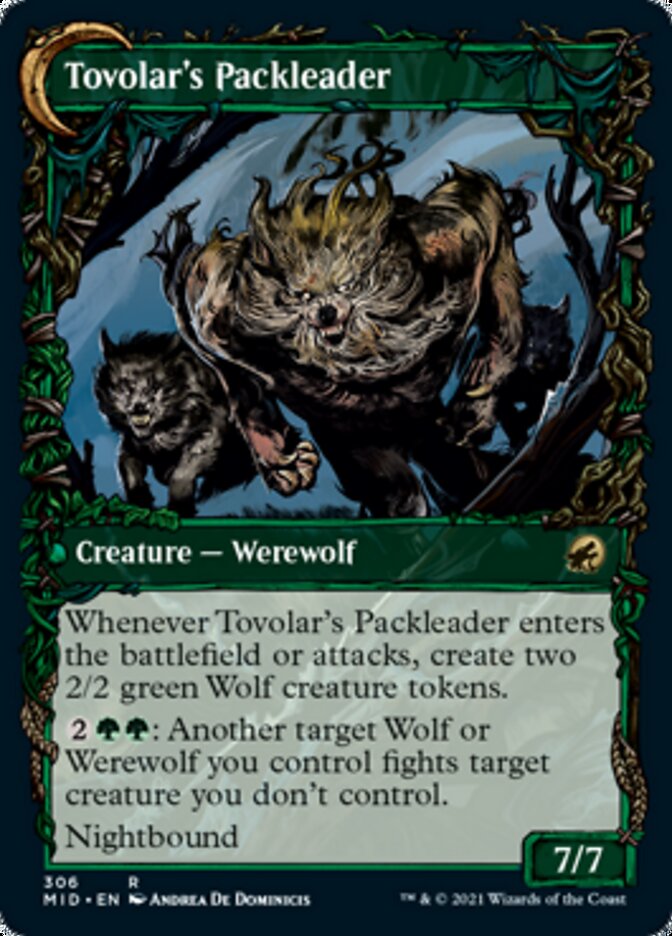 Tovolar's Huntmaster (Showcase) (MID-306) - Innistrad: Midnight Hunt: (Showcase, Double Faced Transform)
