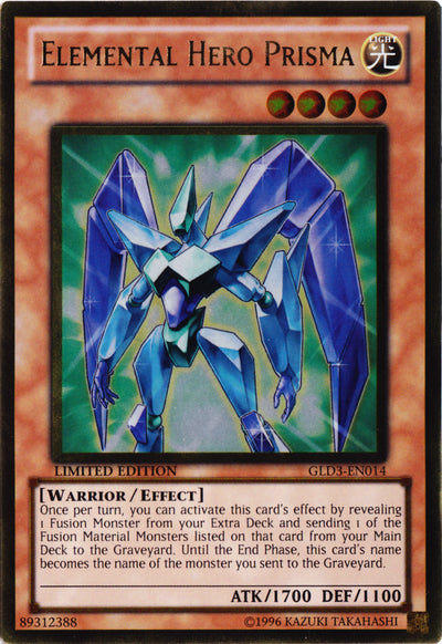 Elemental Hero Prisma [GLD3-EN014] Gold Rare | The CG Realm