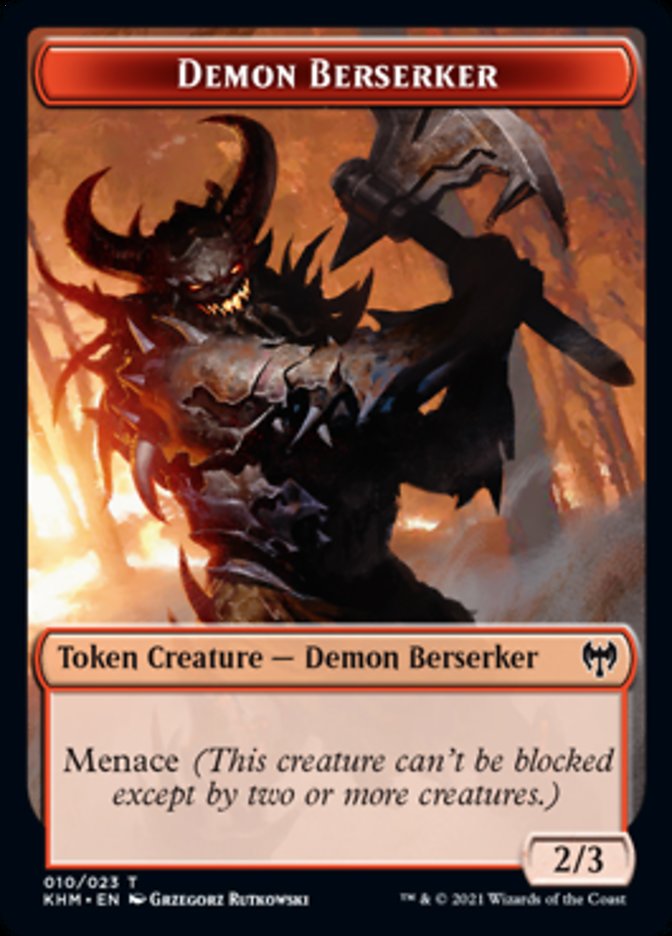 Demon Berserker Token [Kaldheim Tokens] | The CG Realm