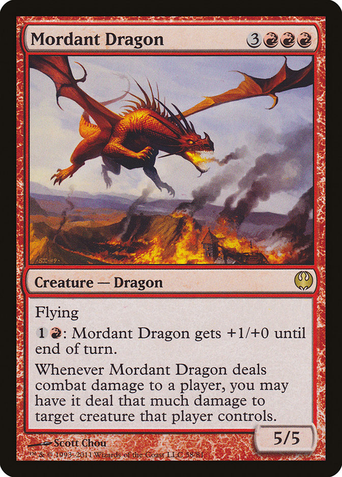 Mordant Dragon [Duel Decks: Knights vs. Dragons] | The CG Realm