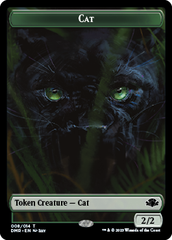 Elephant // Cat (008) Double-Sided Token [Dominaria Remastered Tokens] | The CG Realm
