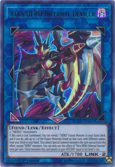 Xtra HERO Infernal Devicer [DUOV-EN013] Ultra Rare | The CG Realm