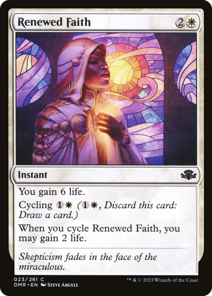 Renewed Faith [Dominaria Remastered] | The CG Realm