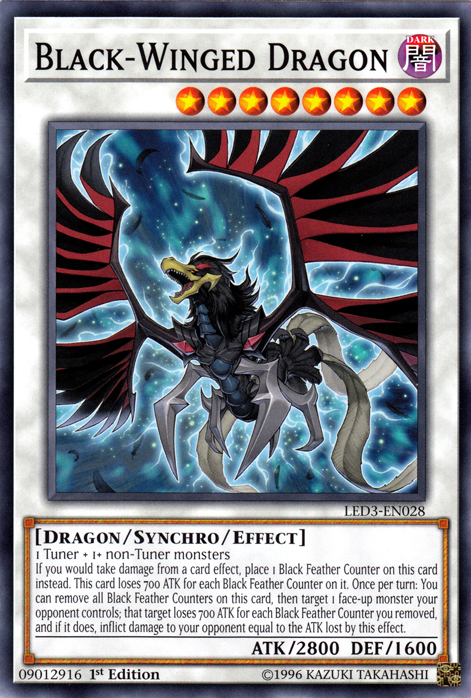 Black-Winged Dragon [LED3-EN028] Common | The CG Realm
