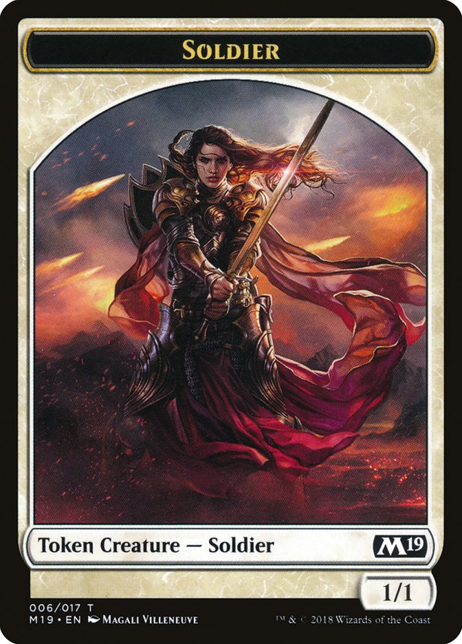 Soldier Token [Core Set 2019 Tokens] | The CG Realm