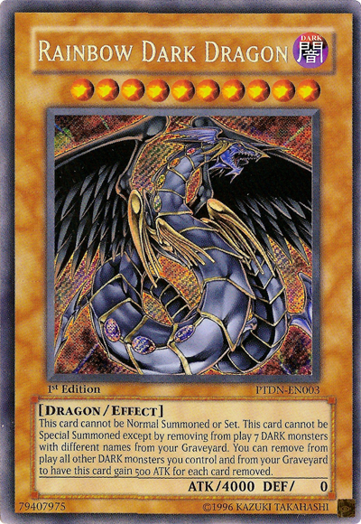 Rainbow Dark Dragon [PTDN-EN003] Secret Rare | The CG Realm