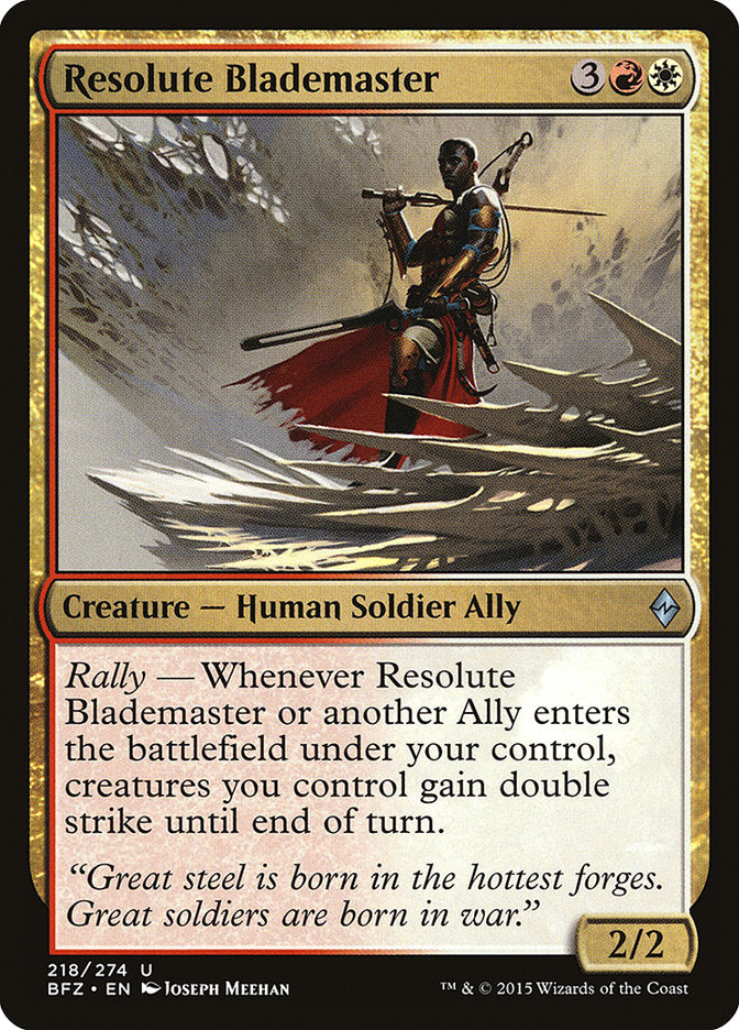 Resolute Blademaster [Battle for Zendikar] | The CG Realm